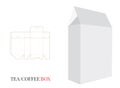 Paperboard Bag Box, Vector with die cut / laser cut layer Royalty Free Stock Photo