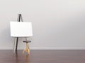 Paperboard to face a blank wall Royalty Free Stock Photo