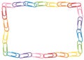 Paperclip Border Royalty Free Stock Photo