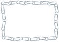 Paperclip Border Royalty Free Stock Photo