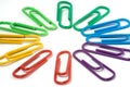 Paperclip circle Royalty Free Stock Photo