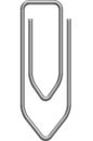 Paperclip clip office silver metal copper brass zinc vector