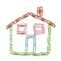 Paperclip house