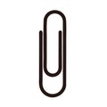 Paperclip icon isolated on white background. Paperclip icon simple sign. Paperclip icon trendy and modern symbol for graphic and w Royalty Free Stock Photo