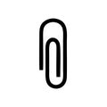 Paperclip icon isolated on white background. Paperclip icon simple sign. Paperclip icon trendy and modern symbol for graphic and w Royalty Free Stock Photo