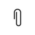 paperclip isolated simple icon Royalty Free Stock Photo