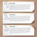 Paperclip Numbers Options Abstract Vector Banners