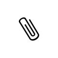 paperclip office school icon