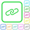 Paperclip vivid colored flat icons icons