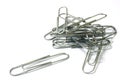 Paperclips Isolated Royalty Free Stock Photo