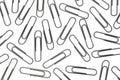 Paperclips isolated on white