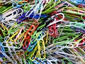 Paperclips in a Pile for Office Use Royalty Free Stock Photo