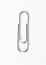 Paperclips on white background Royalty Free Stock Photo