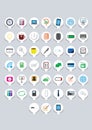 Papercut business icons