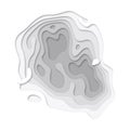 Papercut layers of 3D paper cut vector art background texture website template