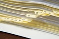 Papers in alphabetical order Royalty Free Stock Photo