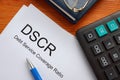 Papers about DSCR Debt Service Coverage Ratio and calculator.