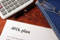 Papers with 401k plan