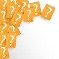 Papers Question Mark Background Royalty Free Stock Photo