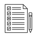 Paperwork list Vector Icon which can easily modify or edit