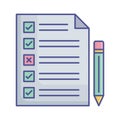 Paperwork list Vector Icon which can easily modify or edit