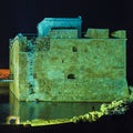 Paphos Castle at Night, Cyprus Royalty Free Stock Photo
