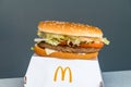 The Big N` Tasty Sandwich.The Big NÃ¢â¬â¢ Tasty is a hamburger sold by the international fast food chain McDonald`s