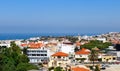 Paphos, Cyprus-July 24, 2019: High point view of the resort town of Paphos and the Mediterranean sea on a Sunny day Royalty Free Stock Photo