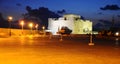 Paphos fort in night Royalty Free Stock Photo