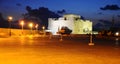 Paphos fort in night