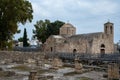 Paphos, Paphos District, Cyprus - The Greek style ruins of the Basilica of Chrysopolitissa