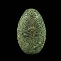 papier-mache decoration egg with a pattern Royalty Free Stock Photo