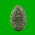 papier-mache decoration egg with a pattern Royalty Free Stock Photo