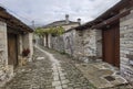 Papigo village in ioannina perfecture greece traditional greek village in autumn Royalty Free Stock Photo