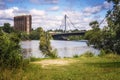 Pont Papineau-Leblanc bridge scene from Visitation Nature park