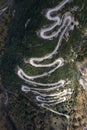 Papingo hairpin curvy road in Vikos National Park, Epirus, Greece Royalty Free Stock Photo