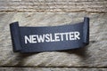 Papper with newsletter