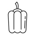 Paprica icon, outline style