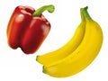 Paprika and Banana