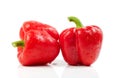 Paprika red peppers isolated on white background Royalty Free Stock Photo