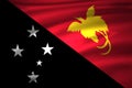 Papua new guinea flag illustration Royalty Free Stock Photo