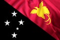 Papua new guinea flag illustration Royalty Free Stock Photo