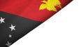 Papua New Guinea flag left side with blank copy space