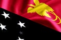 Papua new guinea flag illustration Royalty Free Stock Photo