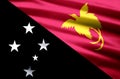 Papua new guinea flag illustration Royalty Free Stock Photo