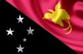 Papua new guinea flag illustration Royalty Free Stock Photo