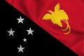 Papua new guinea flag illustration Royalty Free Stock Photo