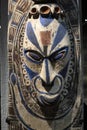 Papua wood mask statue Royalty Free Stock Photo
