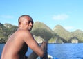 Papuan guide in Wayag