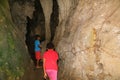 Papuan kids in lime stone cave Goa Jepang on Biak Island